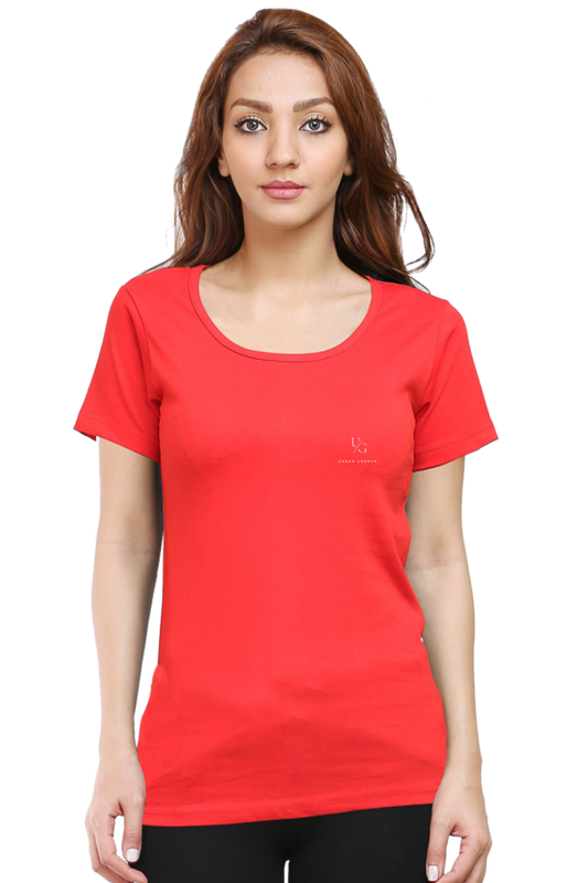 Round Neck Solids Red