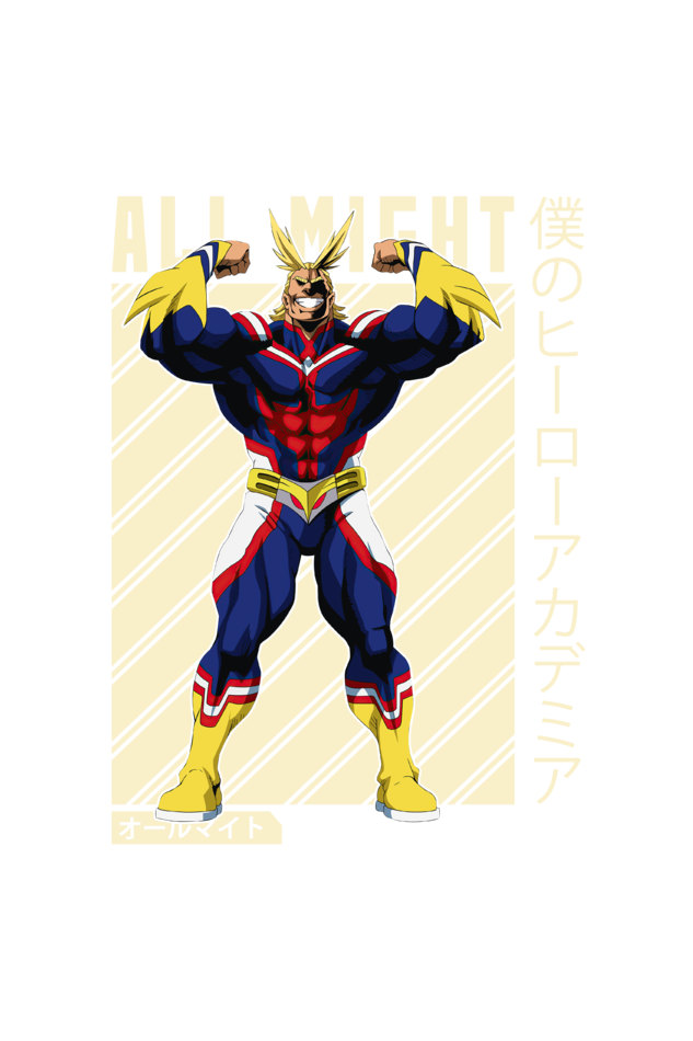 All Might Round Neck T-Shirt