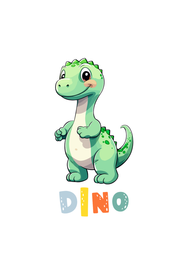 Boys Round Neck Dino