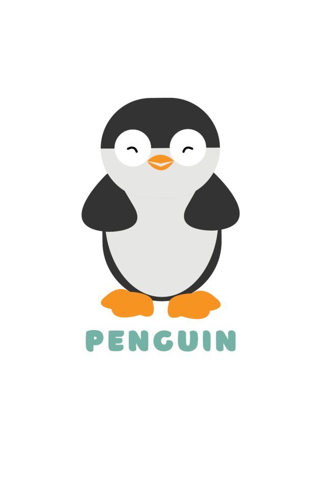 Boys Round Neck Penguin