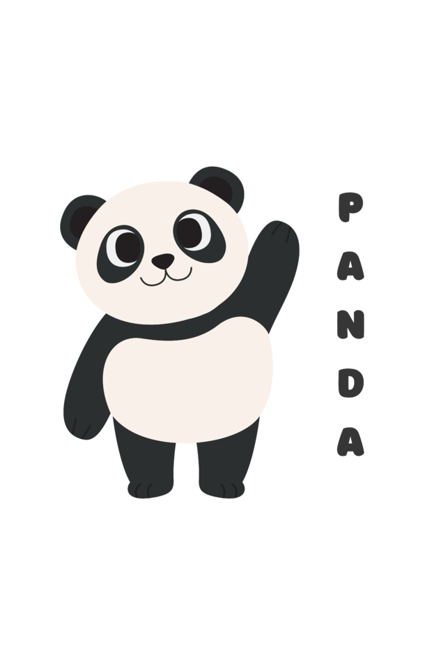 Boys Round Neck Panda