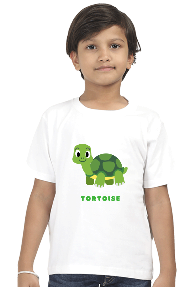 Boys Round Neck Tortoise