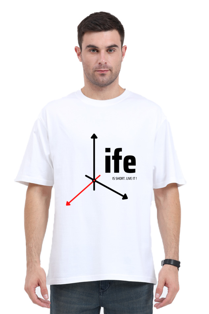 Life Is Short Oversized Classic T-Shirt