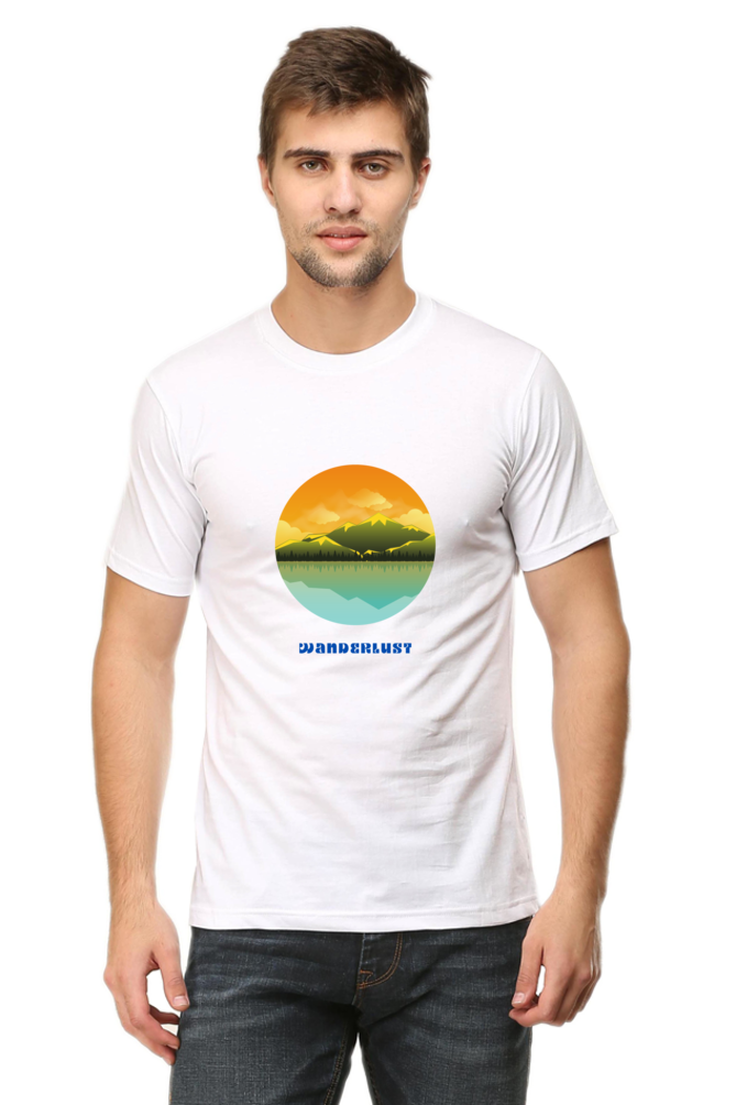 Wanderlust Round Neck Classic T-Shirt