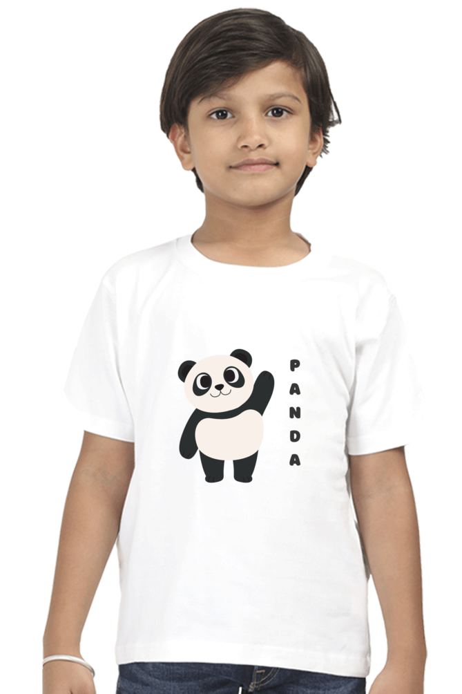 Boys Round Neck Panda