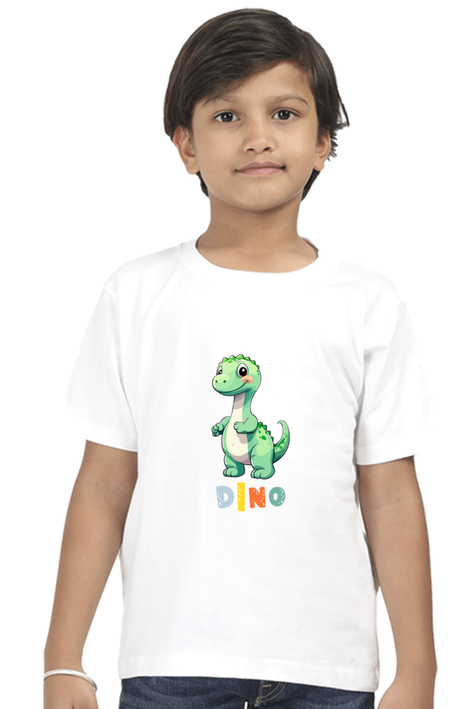 Boys Round Neck Dino