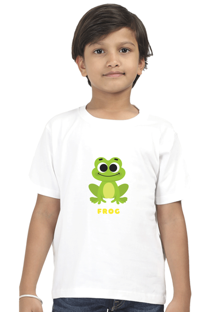 Boys Round Neck Frog