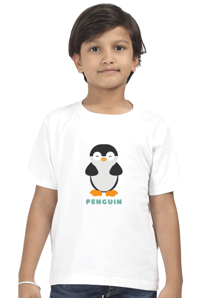 Boys Round Neck Penguin