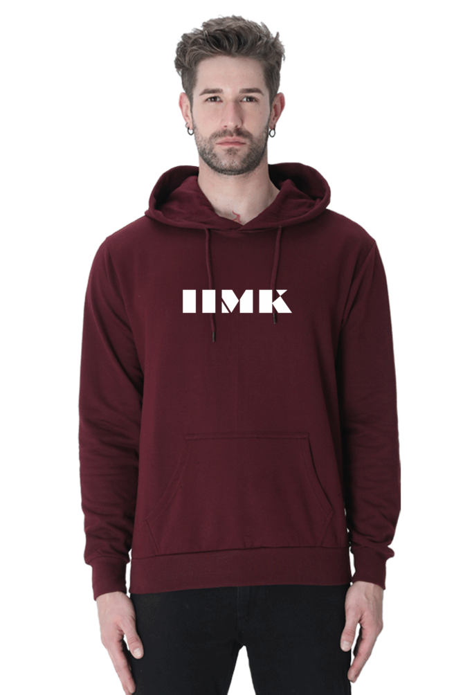 IIMK Hooded Sweatshirt Puff Print Male - Maroon