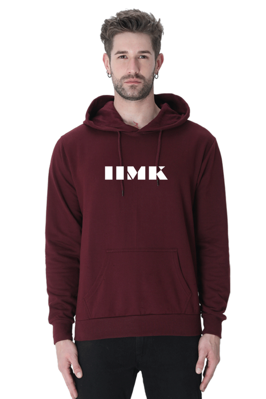 IIMK Hooded Sweatshirt Puff Print Male - Maroon