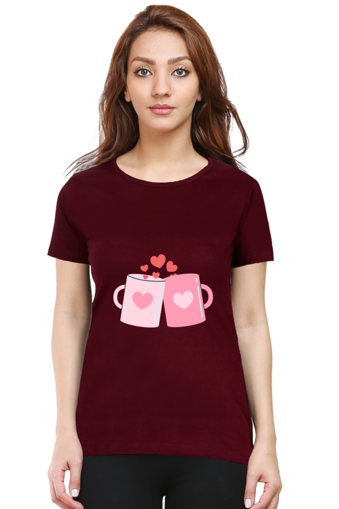 Love Mugs Round Neck T-Shirt