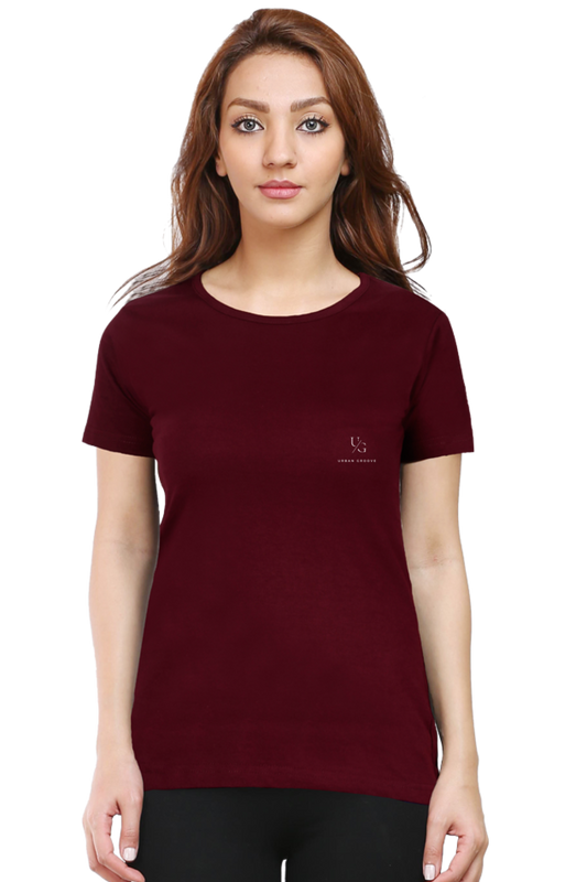 Round Neck Solids Maroon