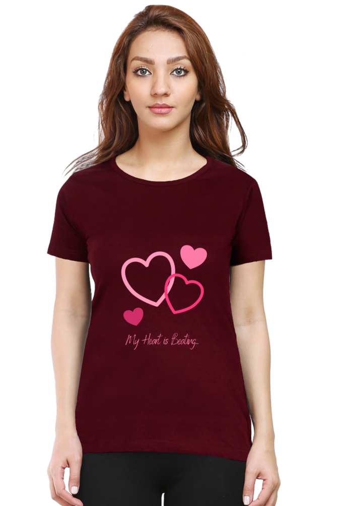 My Heart Is Beating Round Neck T-Shirt