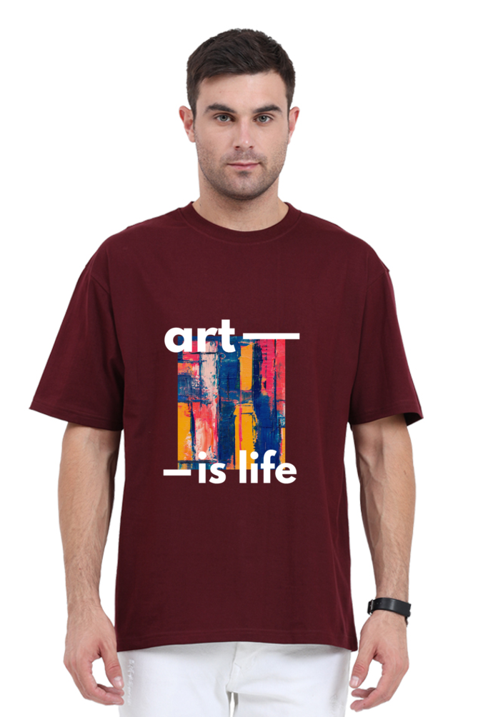 Art Is Life Oversized Classic T-Shirt