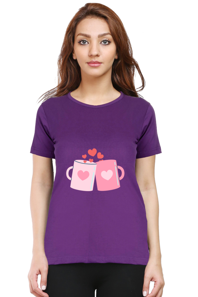 Love Mugs Round Neck T-Shirt