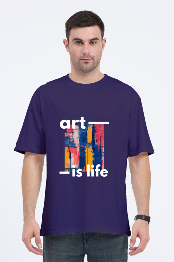 Art Is Life Oversized Classic T-Shirt