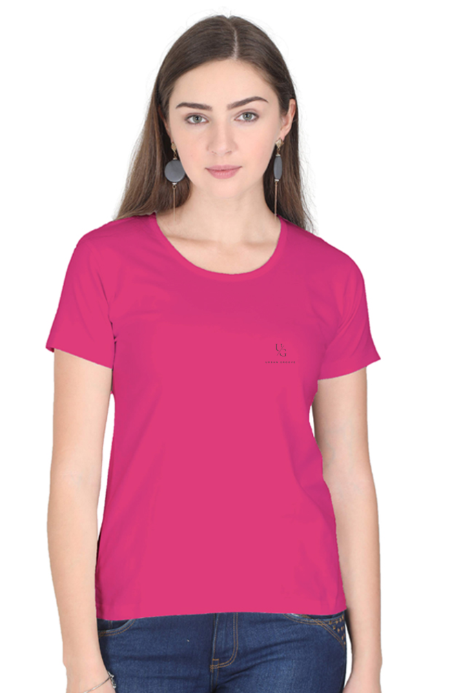 Round Neck Solids Pink