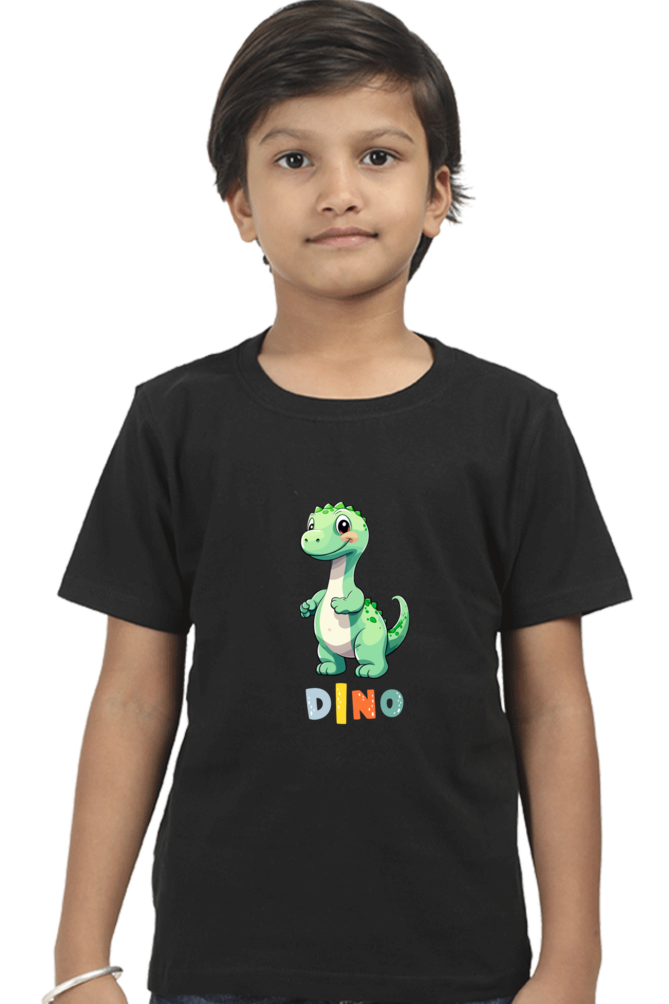 Boys Round Neck Dino