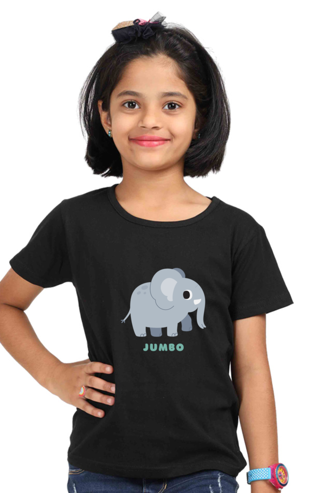 Girls Round Neck Jumbo