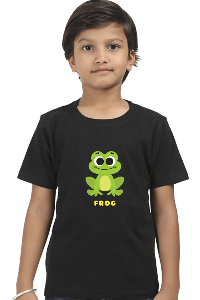 Boys Round Neck Frog