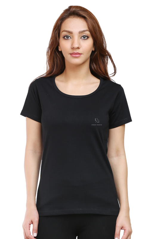 Round Neck Solid Black