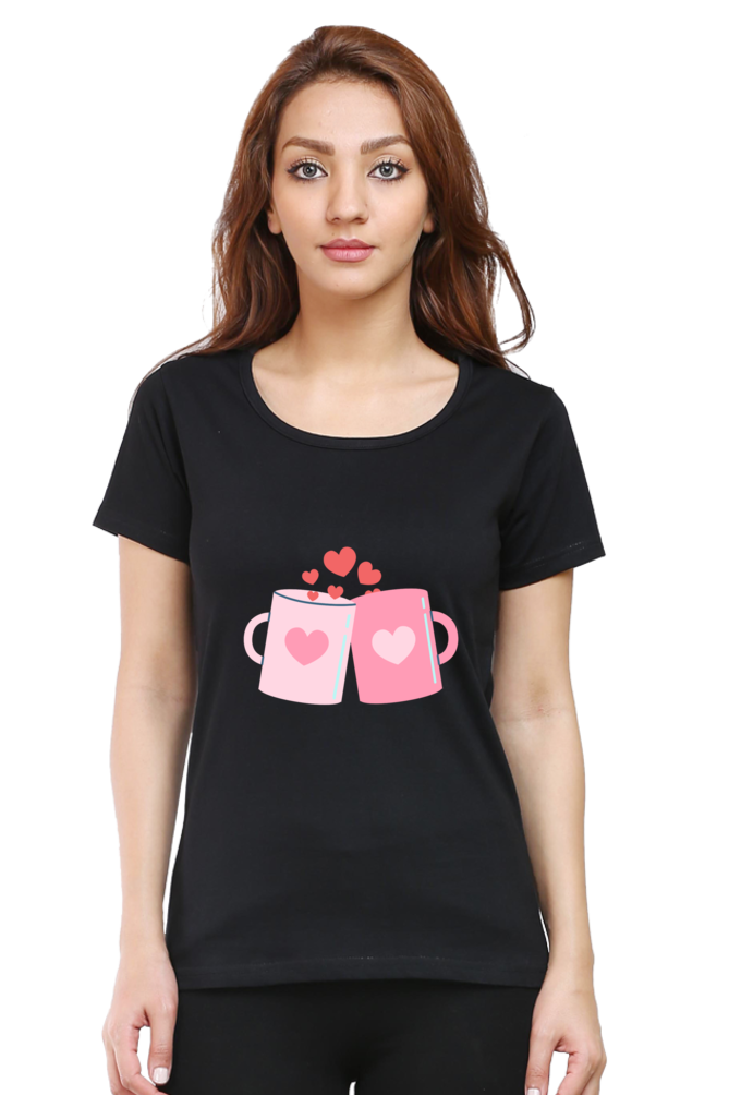 Love Mugs Round Neck T-Shirt