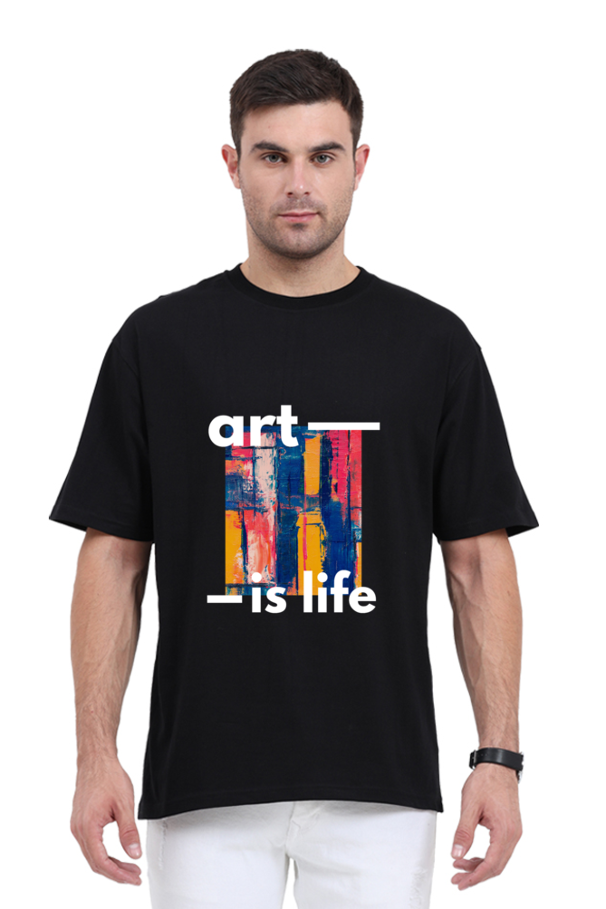 Art Is Life Oversized Classic T-Shirt