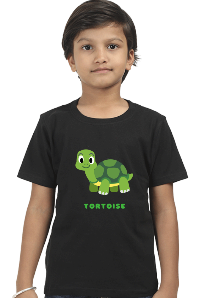 Boys Round Neck Tortoise