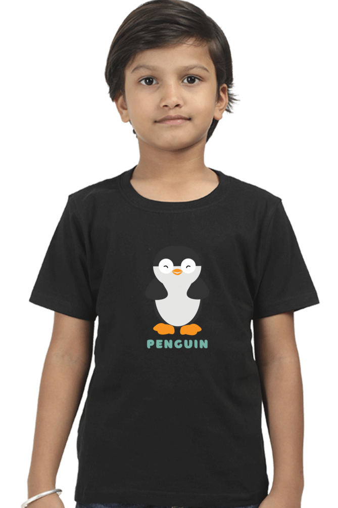 Boys Round Neck Penguin