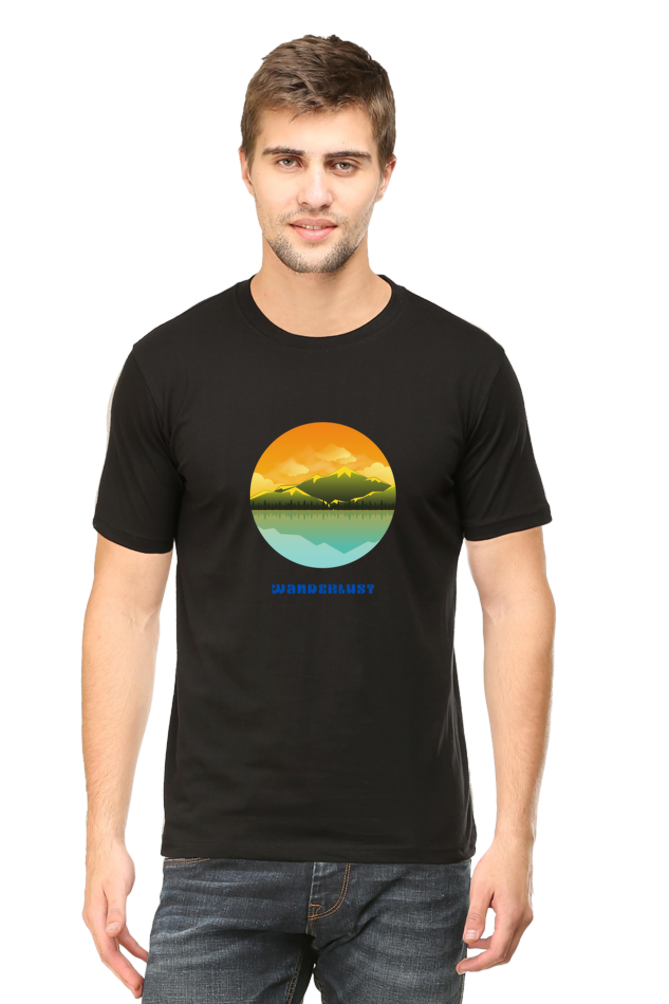 Wanderlust Round Neck Classic T-Shirt