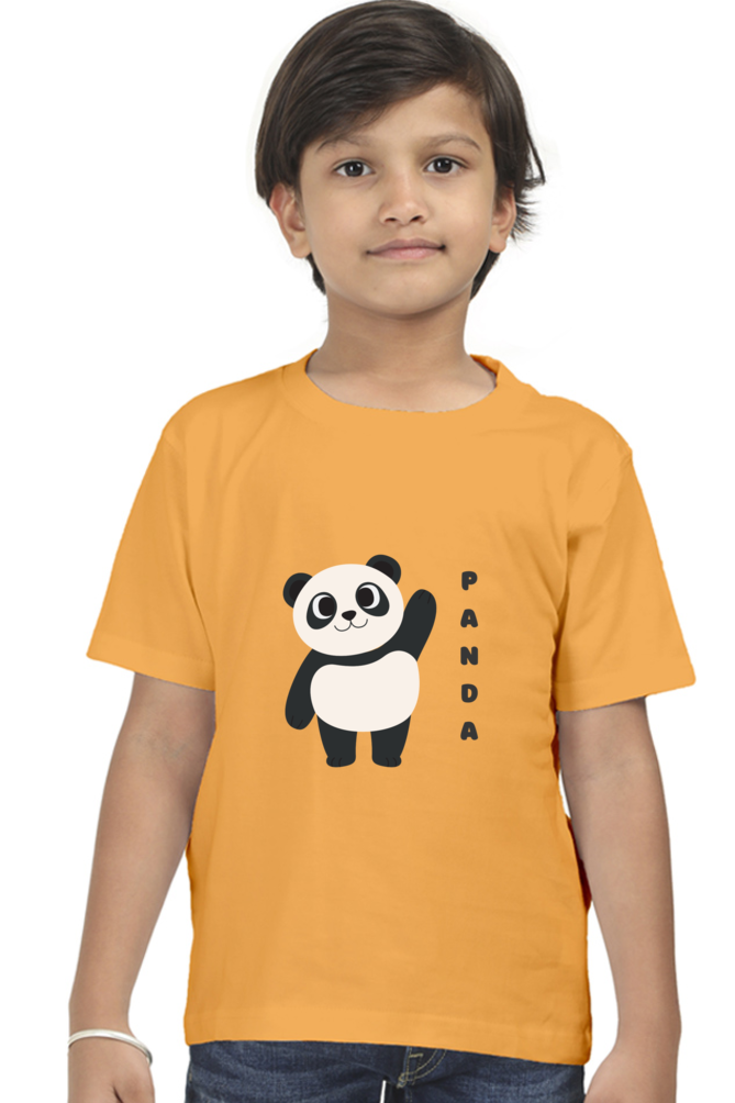 Boys Round Neck Panda