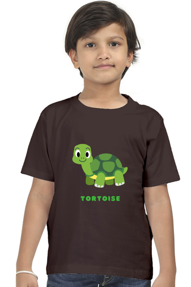 Boys Round Neck Tortoise