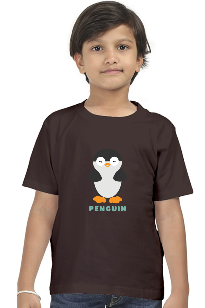 Boys Round Neck Penguin