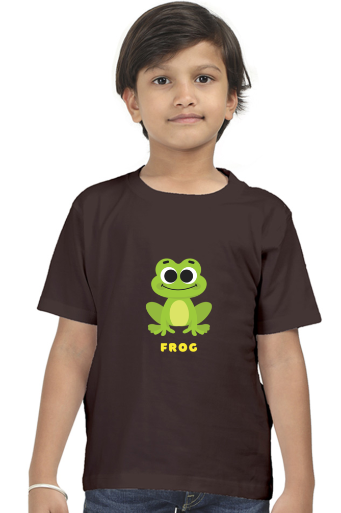 Boys Round Neck Frog