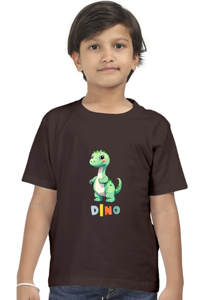 Boys Round Neck Dino