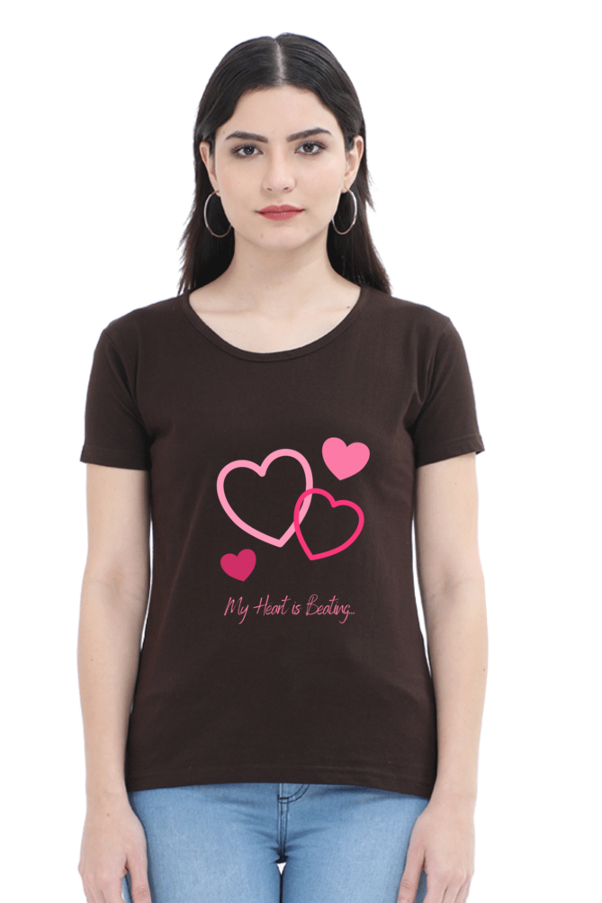 My Heart Is Beating Round Neck T-Shirt