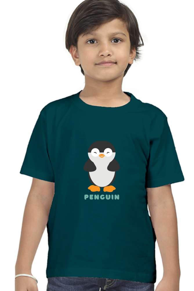 Boys Round Neck Penguin