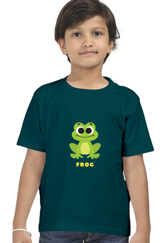 Boys Round Neck Frog