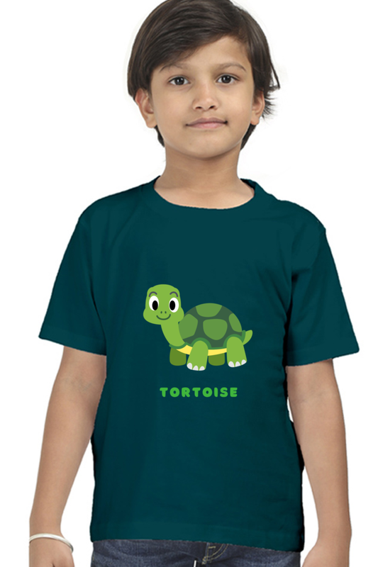 Boys Round Neck Tortoise