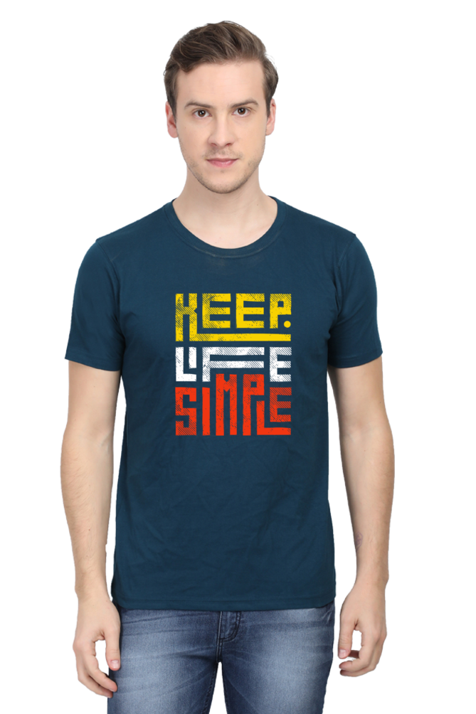 Keep Life Simple Round Neck Classic T-Shirt