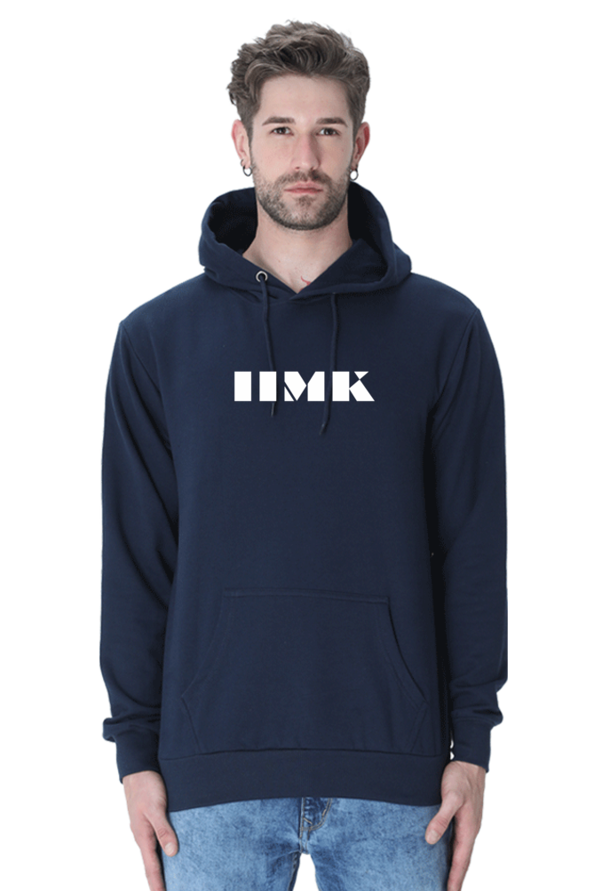 IIMK Hooded Sweatshirt Puff Print Male - Navy Blue