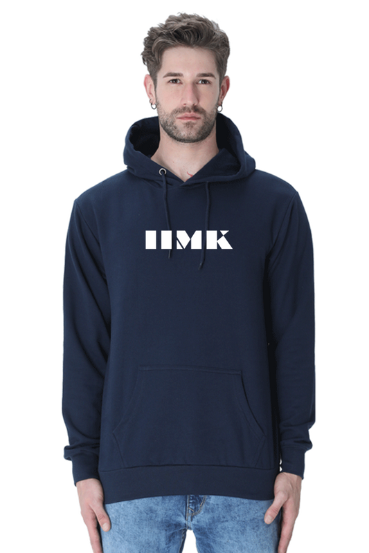 IIMK Hooded Sweatshirt Puff Print Male - Navy Blue