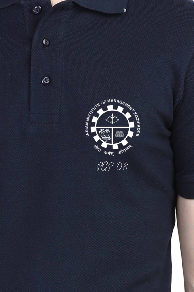 IIMK PGP08 Polo T-Shirt Navy Blue