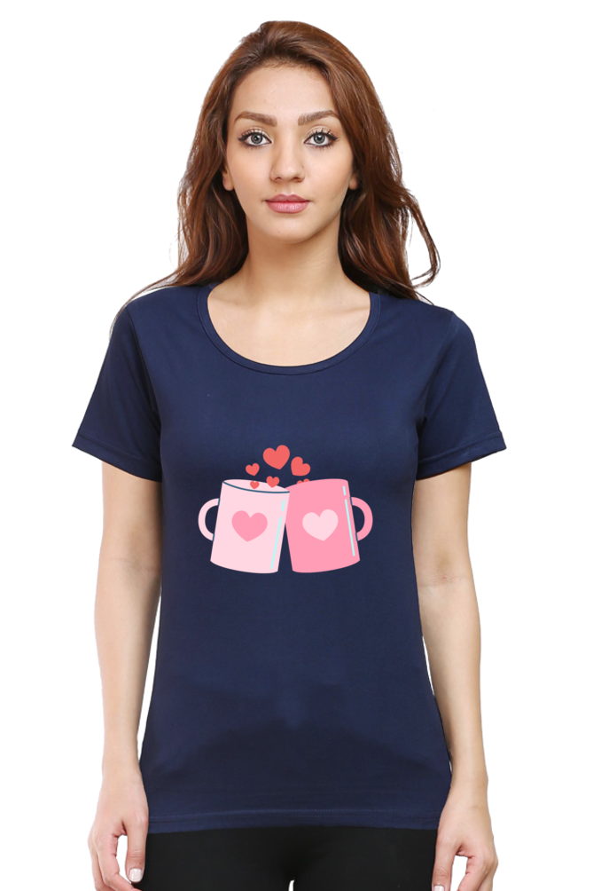 Love Mugs Round Neck T-Shirt