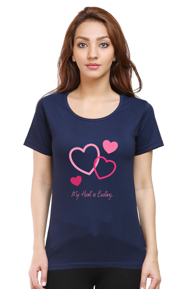 My Heart Is Beating Round Neck T-Shirt