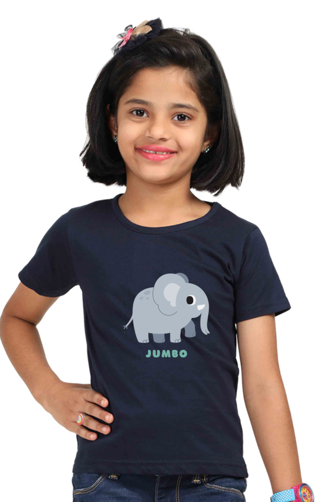 Girls Round Neck Jumbo