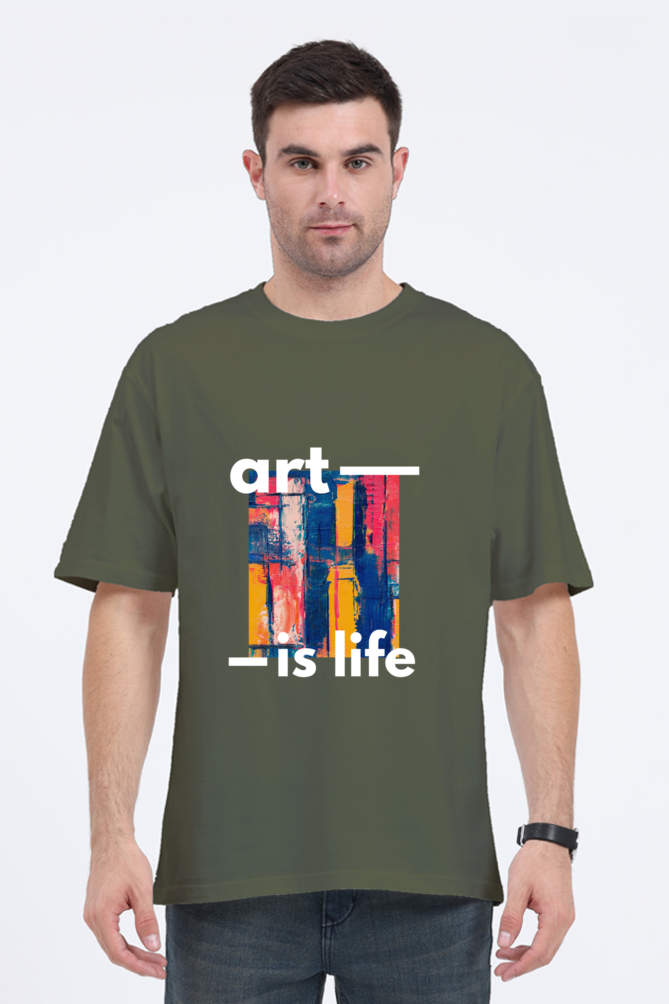 Art Is Life Oversized Classic T-Shirt