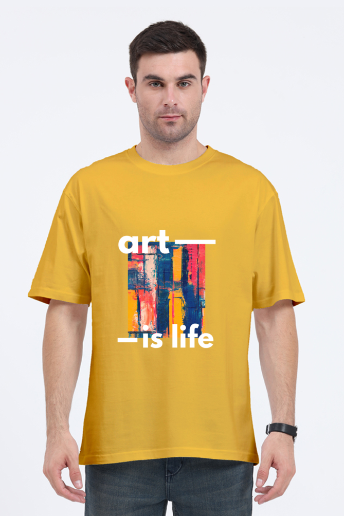 Art Is Life Oversized Classic T-Shirt