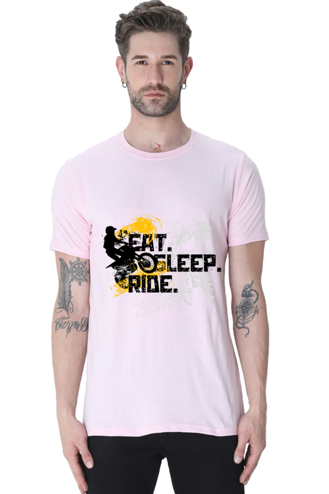 Eat Sleep Ride Round Neck Classic T-Shirt