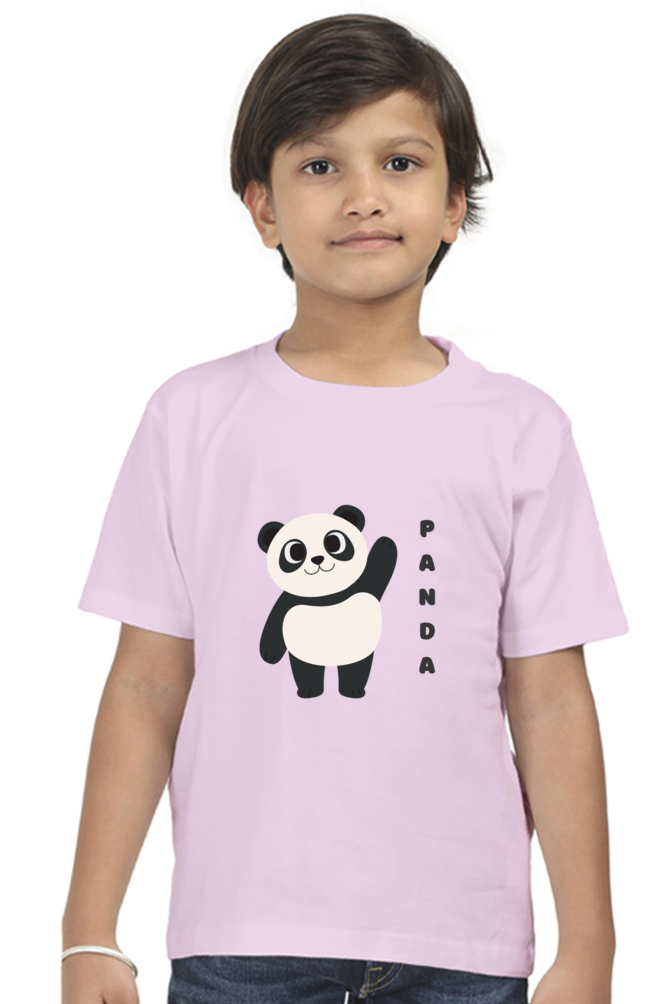 Boys Round Neck Panda